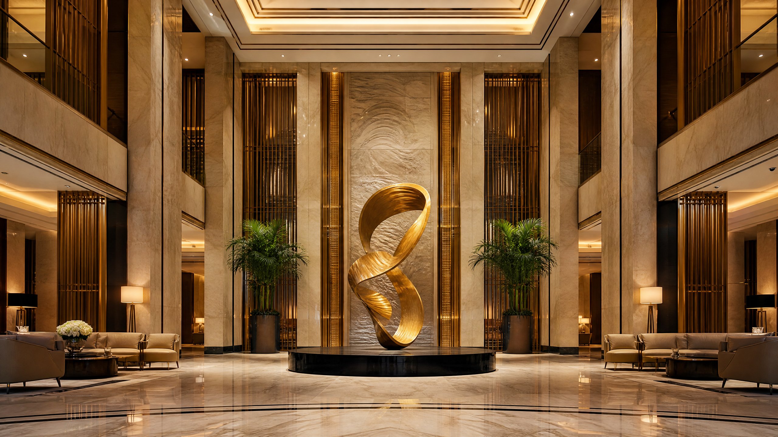 Luxury Hotel Lobby